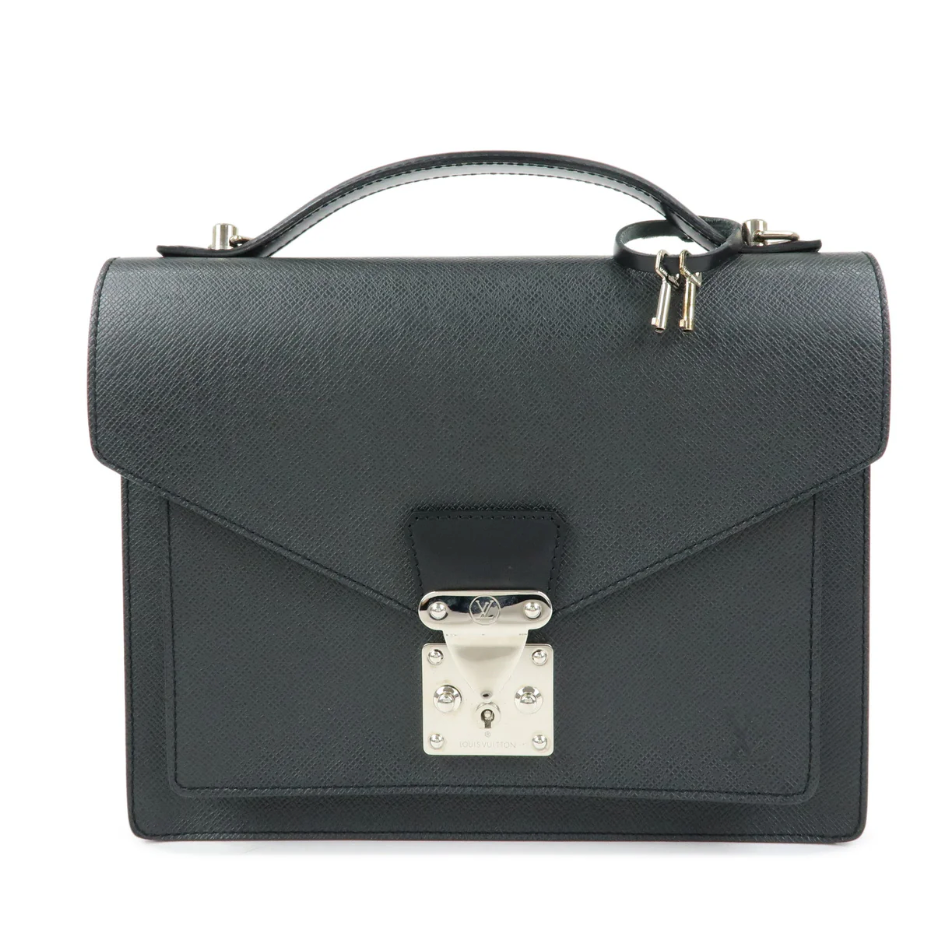 Louis Vuitton - Pochette Monceau - Cuir Taiga Anthracite