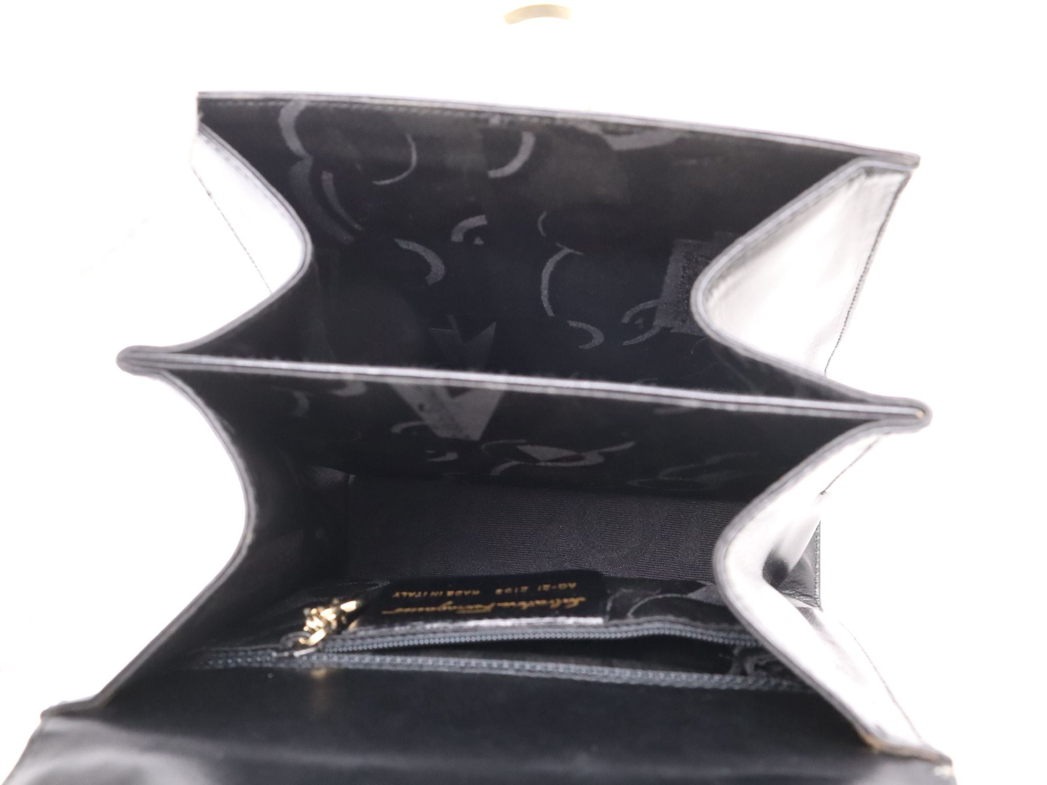 Salvatore Ferragamo - Sac Vintage Gancini noir