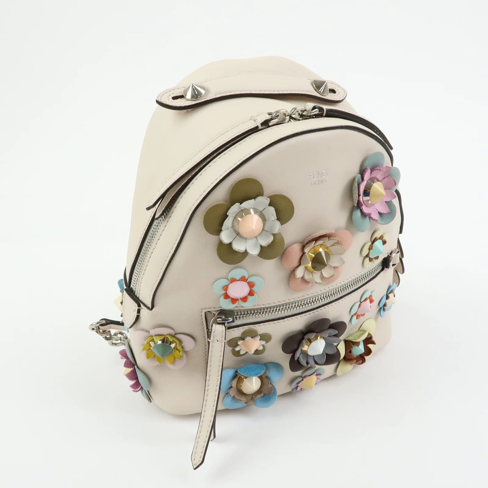 Fendi -  Sac à dos Mini Backpack à fleurs