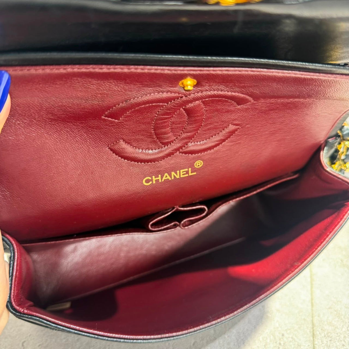 Chanel - Vintage Classic Médium 25cm double flap timeless