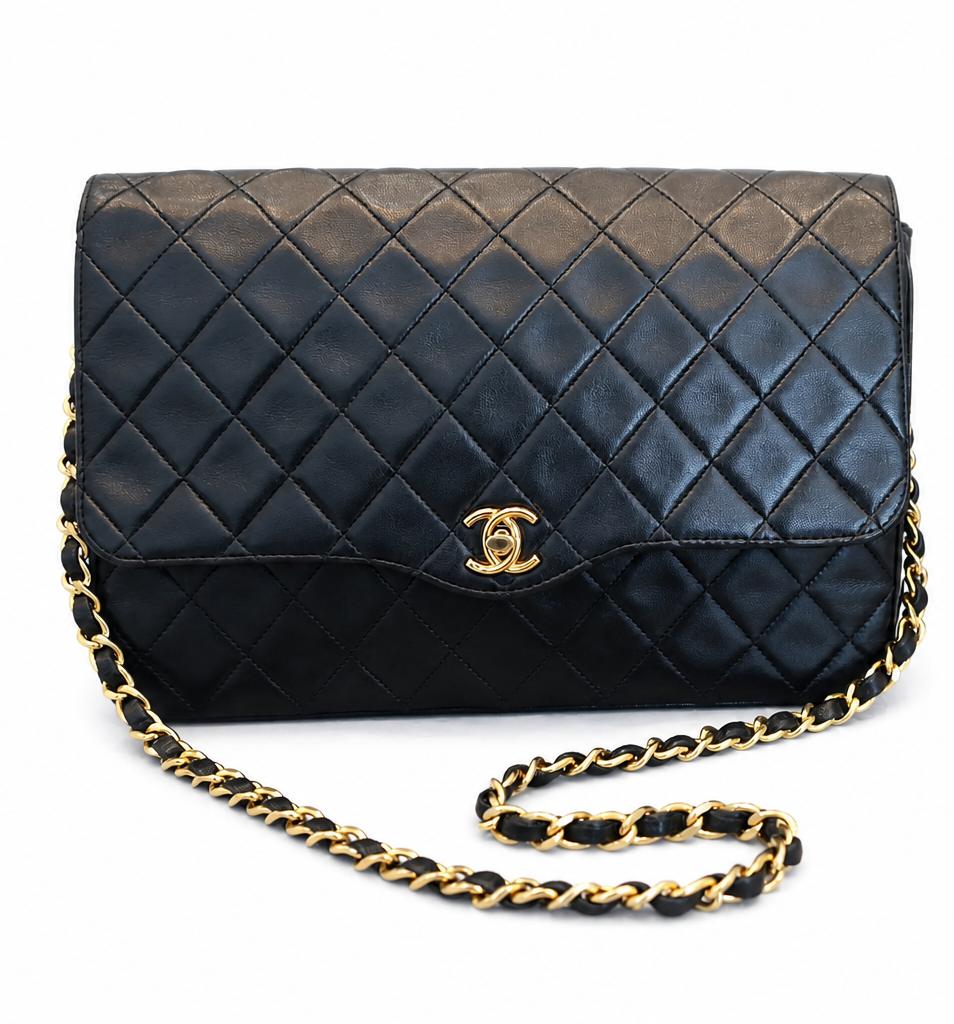 Chanel Vintage Timeless Flap + Entrupy