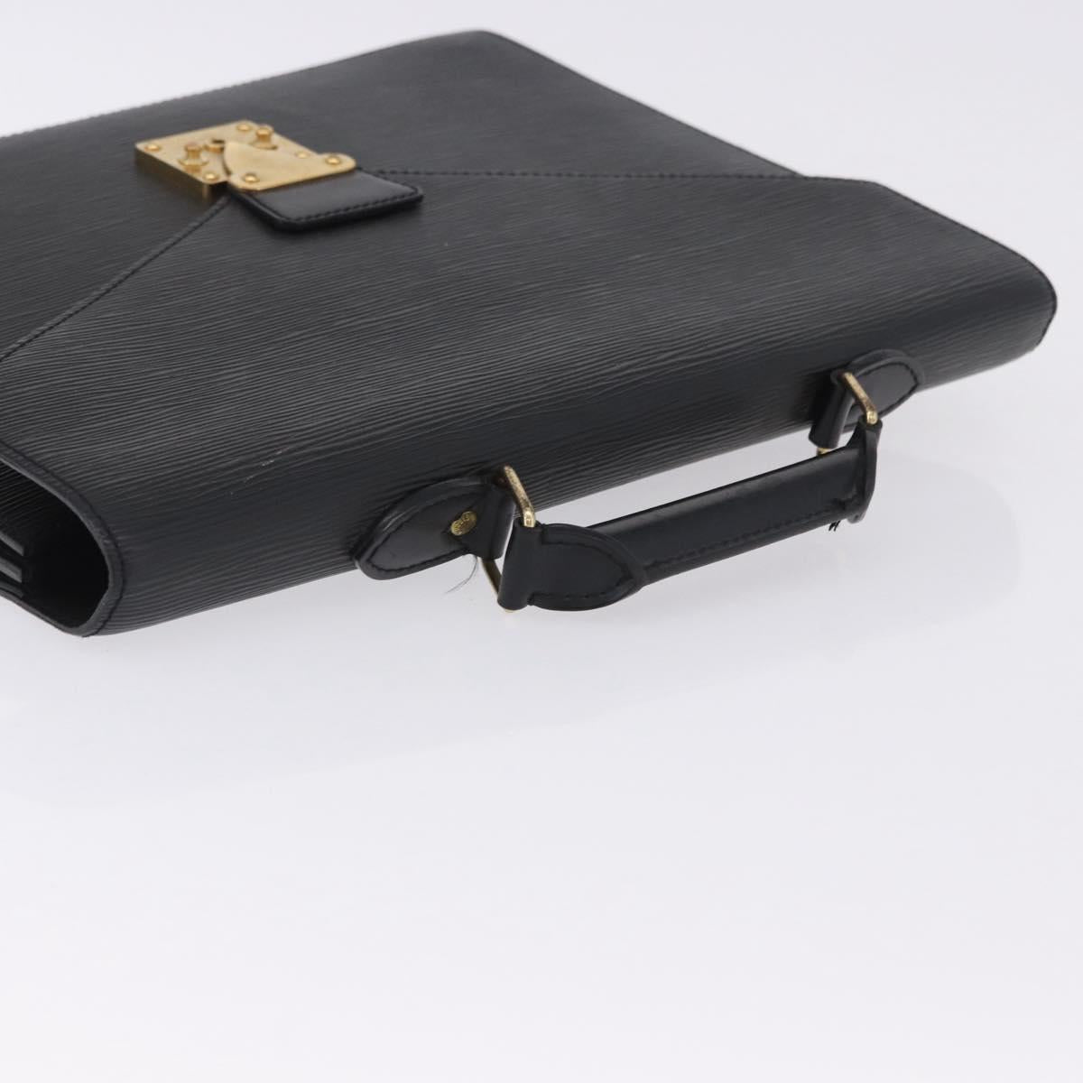 Louis Vuitton – Serviette Conseiller en cuir Épi noir