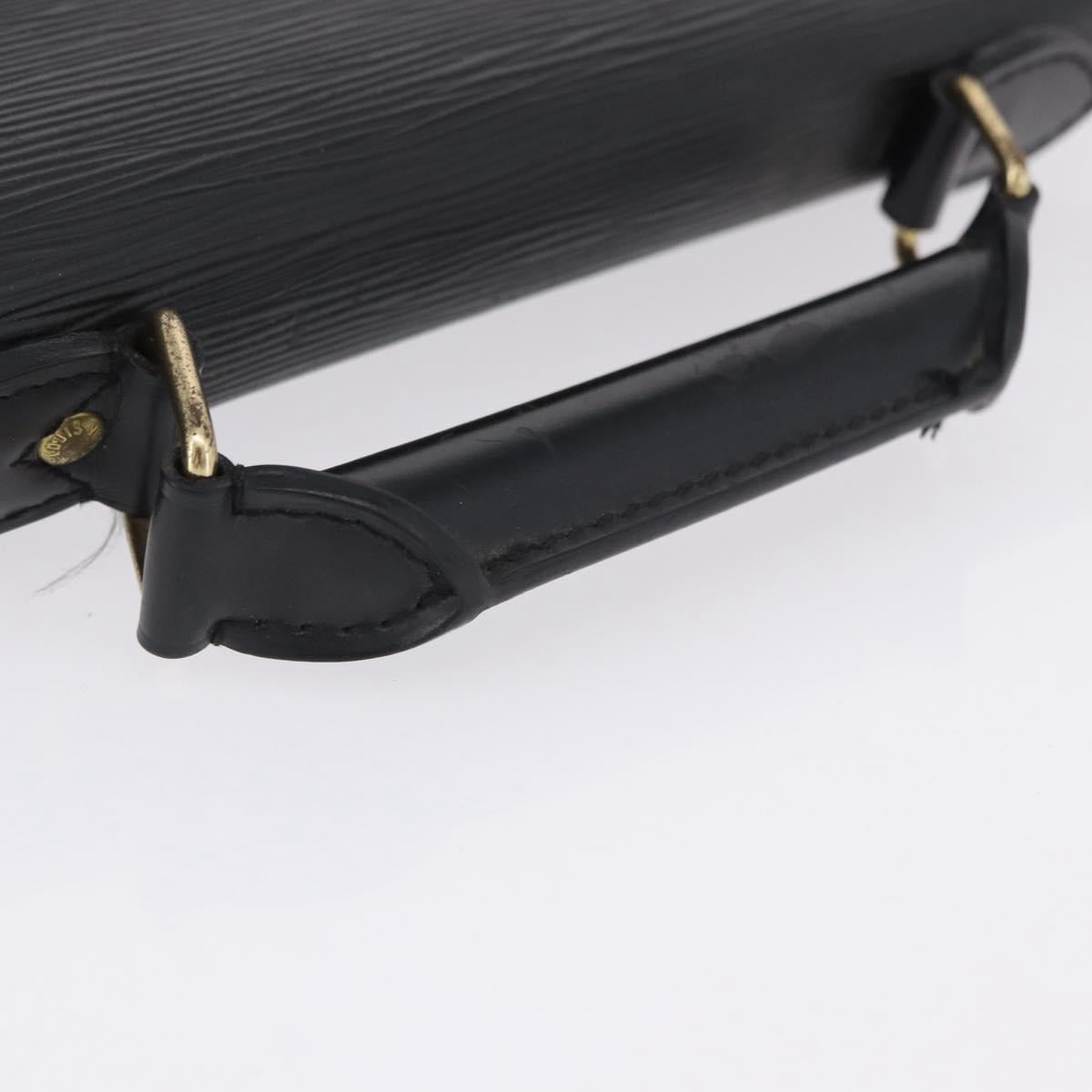 Louis Vuitton – Serviette Conseiller en cuir Épi noir