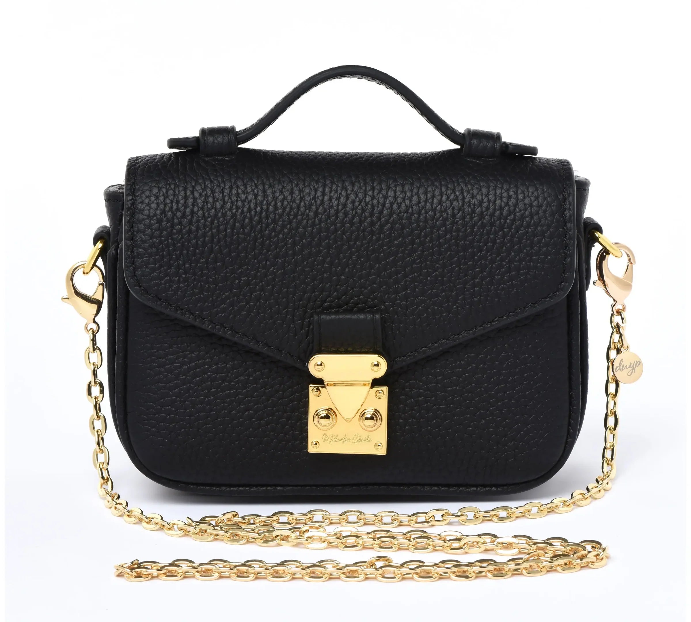 DRESSUPYOURPURSE | Micro Paris 15 en cuir Togo / Micro Paris 15 in Togo Leather - BLACK