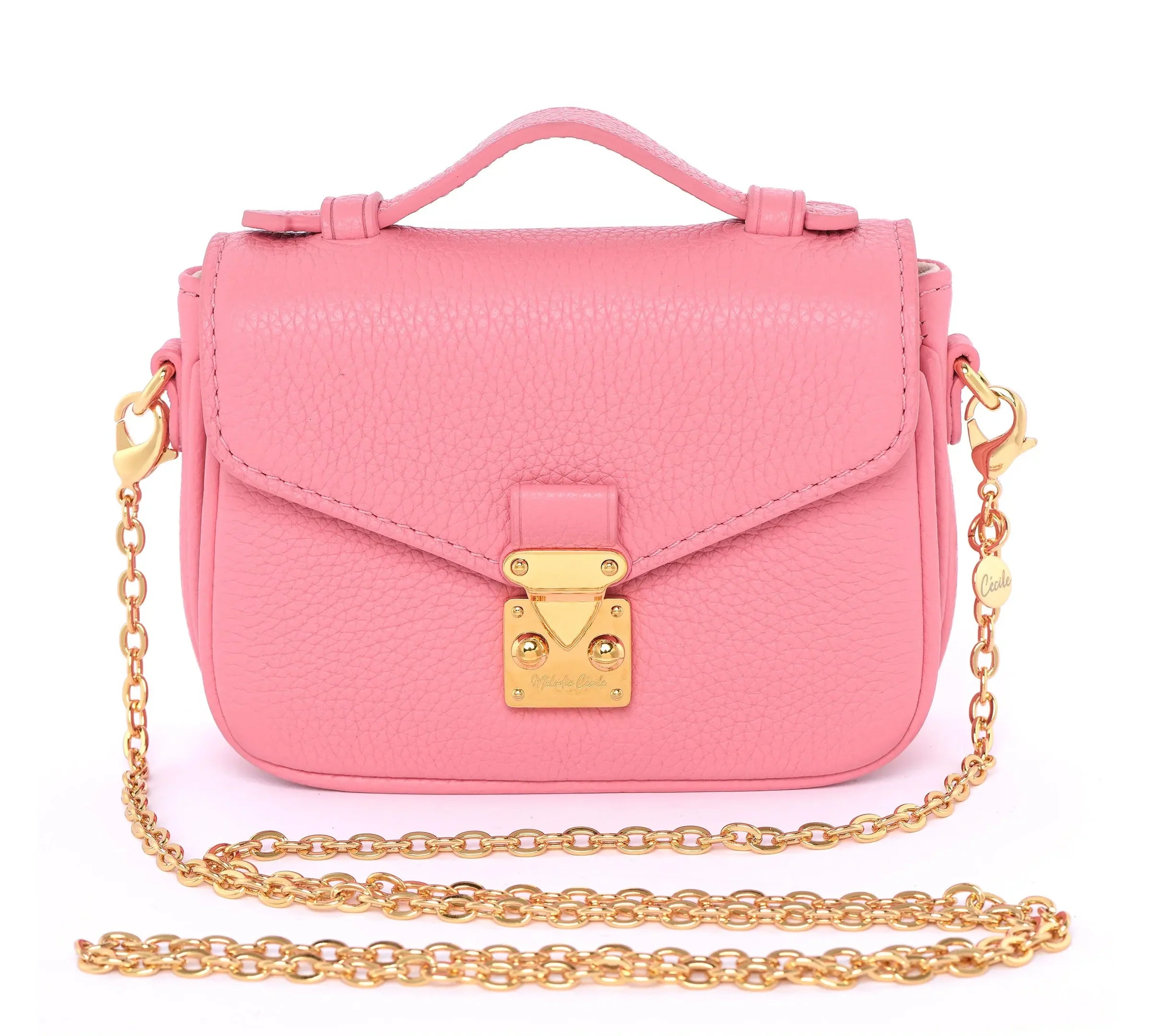 DRESSUPYOURPURSE | Micro Paris 15 en cuir Togo rose / Micro Paris 15 in Togo Leather - SUMMER PINK