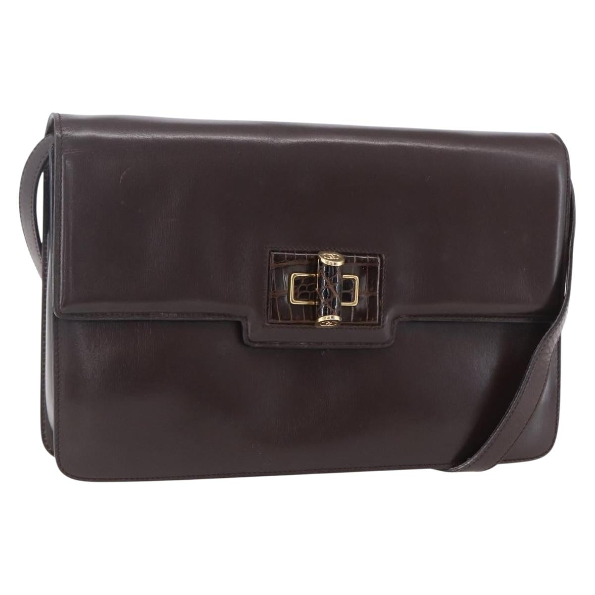 Gucci - Sac vintage en cuir et croco
