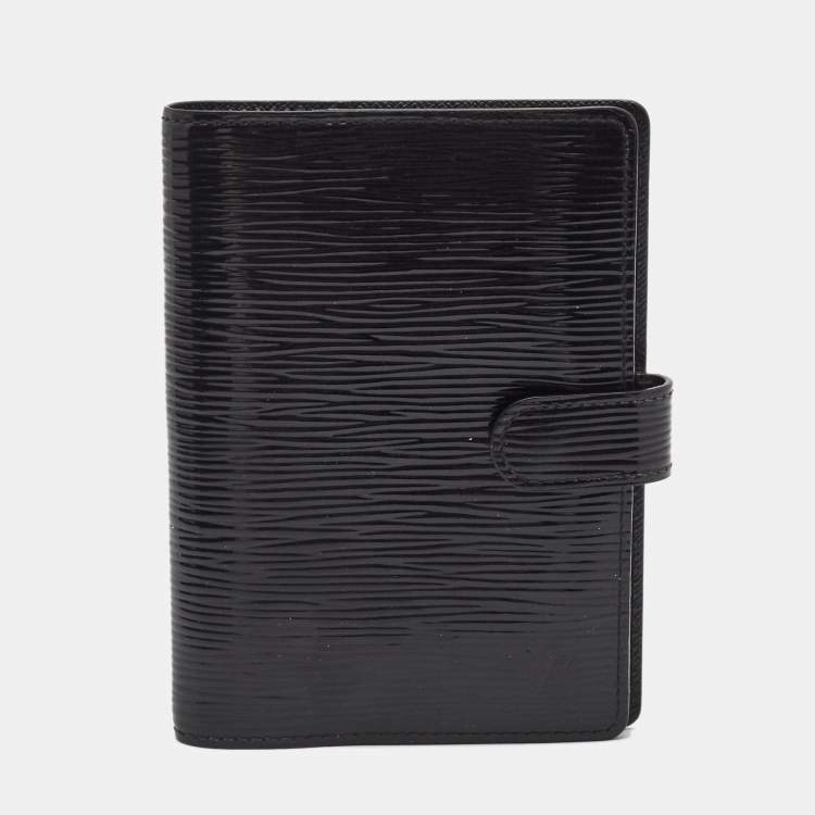 LOUIS VUITTON - Couverture Agenda PM - Cuir épi noir