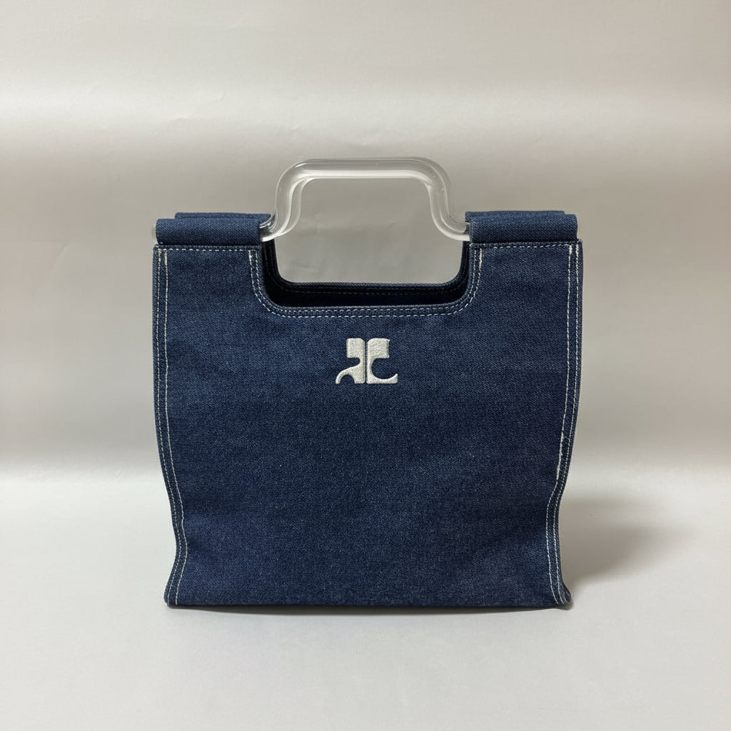 Sac Denim Tote Vintage - COURRÈGES - Face avant