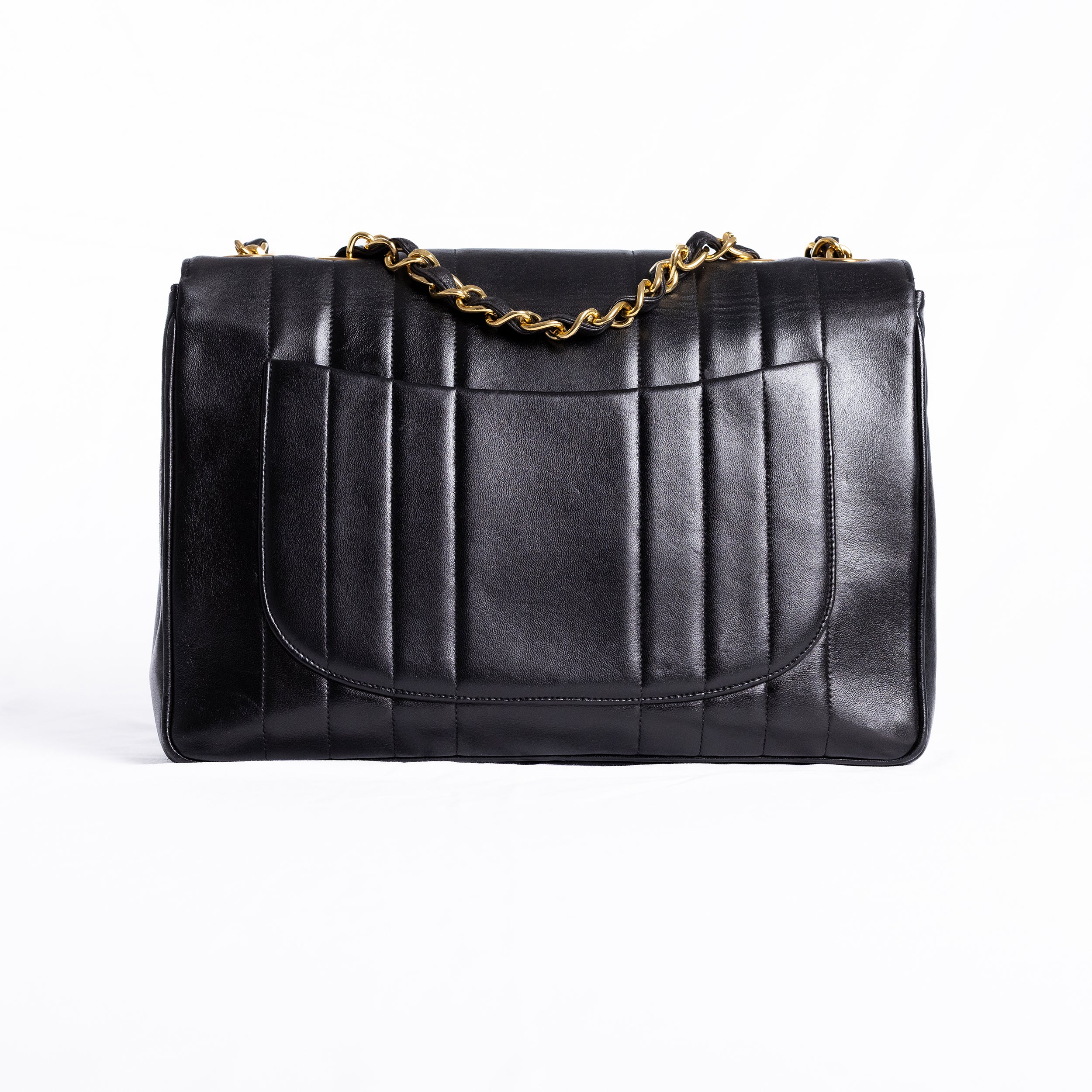 CHANEL Sac Mademoiselle Jumbo Lambskin + certificat Entrupy