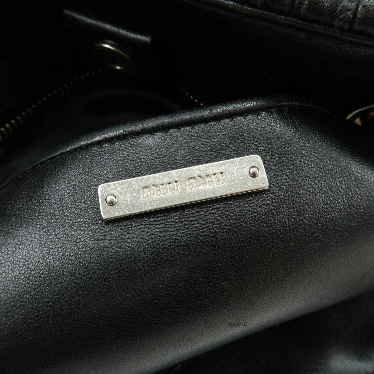 Miu Miu - Sac matelassé 2 way