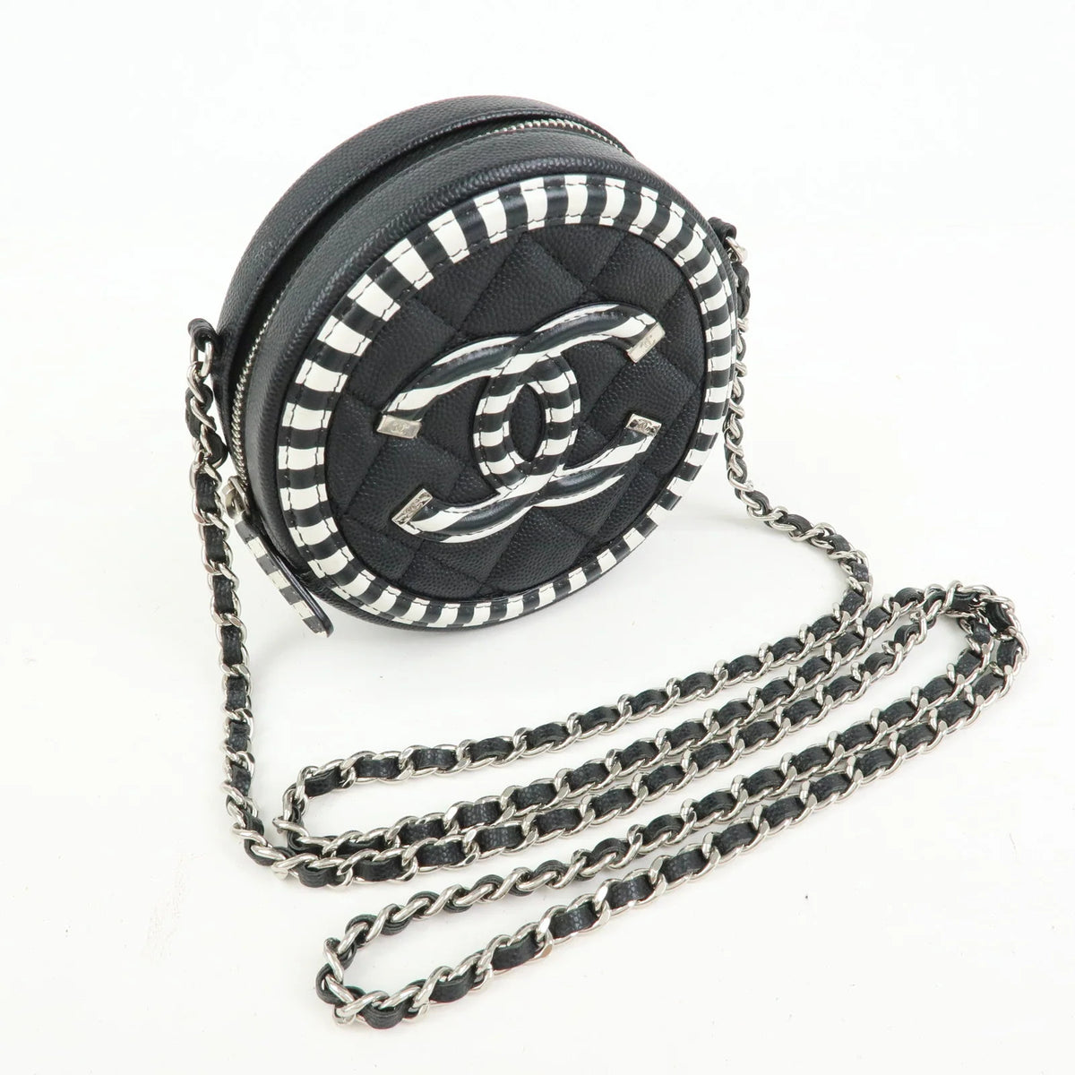 Chanel - Mini sac rond Filigree Cuir Caviar