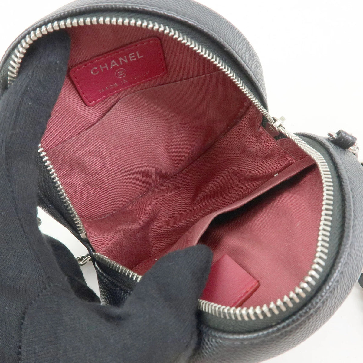 Chanel - Mini sac rond Filigree Cuir Caviar